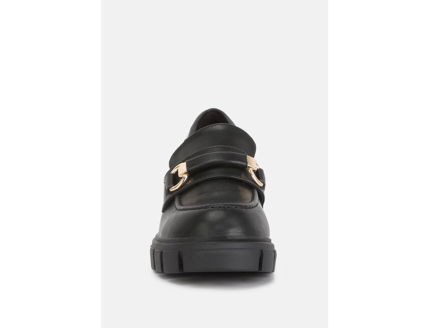 Женские туфли Rag & Co Evangeline Chunky Platform, цвет: Чёрная искусственная кожа — фото 9