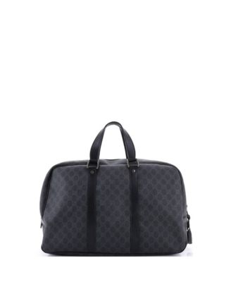 Large Zip Weekender Tote GG Coated Canvas