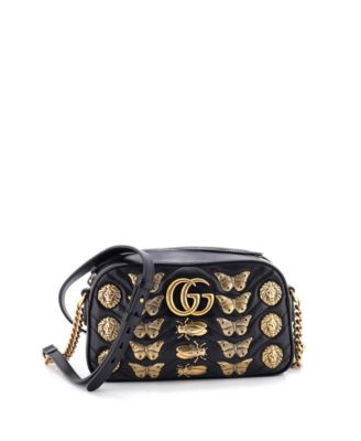 Small GG Marmont Shoulder Bag Embellished Matelasse Leather