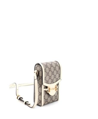 Mini Horsebit 1955 Crossbody Bag GG Coated Canvas with Leather