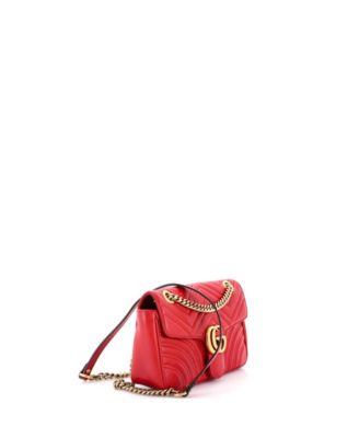 Small GG Marmont Flap Bag Matelasse Leather