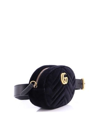 GG Marmont Belt Bag Matelasse Velvet