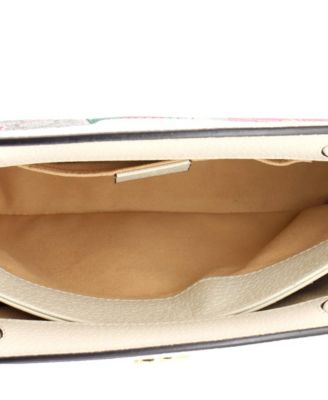 Small Ophidia Chain Shoulder Bag Flora GG Coated Canvas