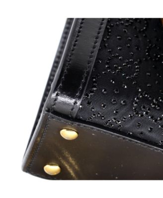 Mini Diana NM Bamboo Handle Tote Crystal Embellished GG Canvas