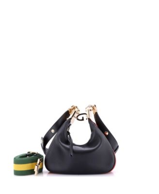 Small Attache Shoulder Bag Leather