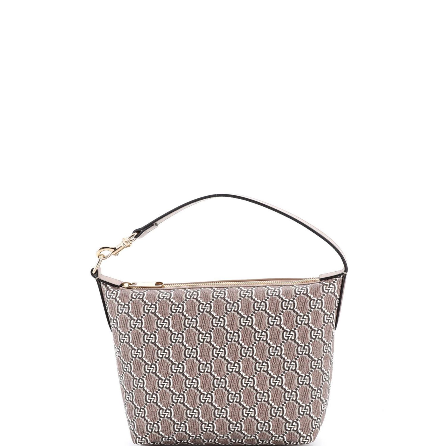 Super Mini Ophidia Zip Shoulder Bag GG Shadow Coated Canvas