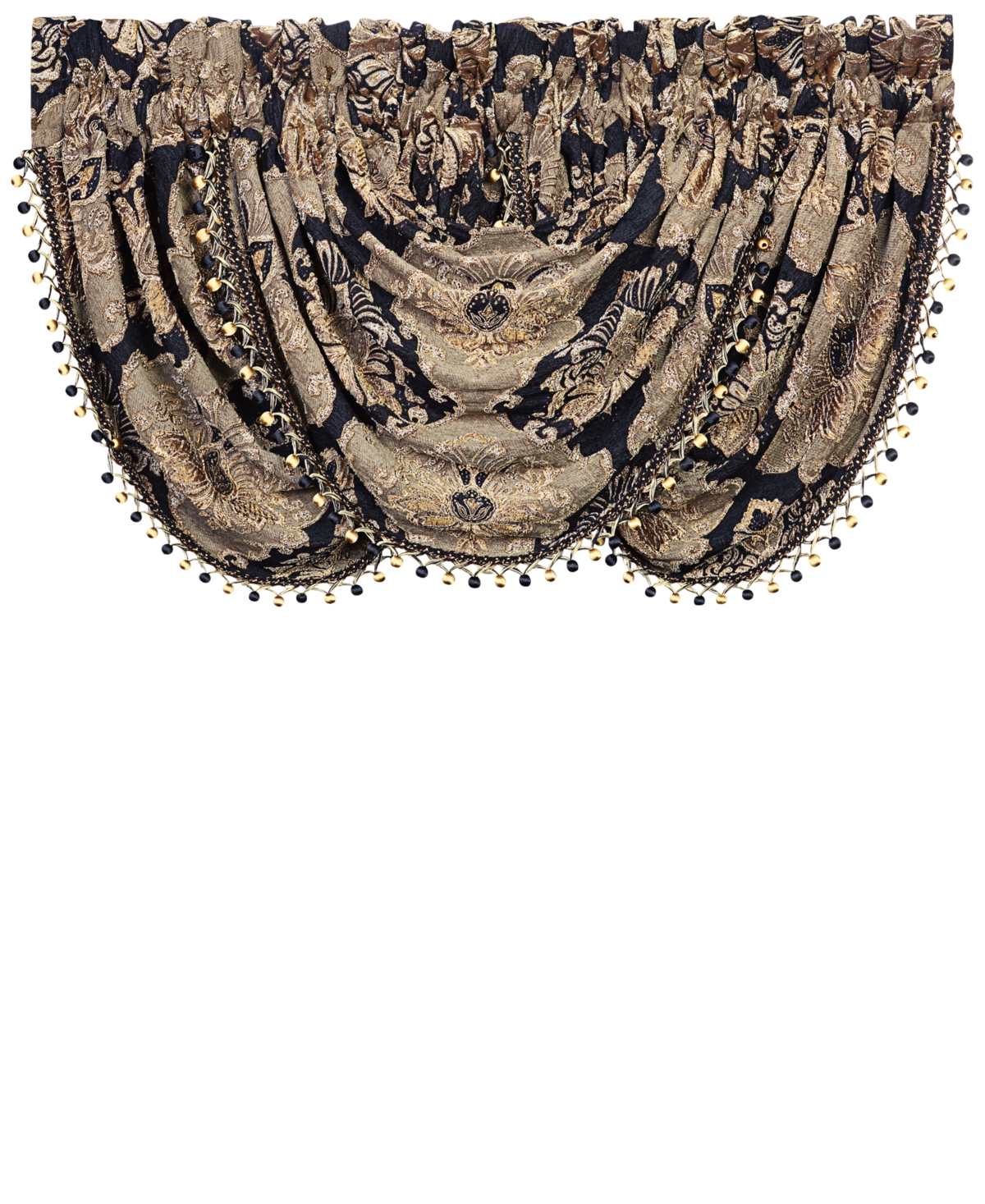 J Queen New York Bradshaw Waterfall Swag Window Valance, 49