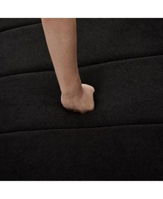 Chenille Curved Sectional Sofa with 8 Pillows, Curved Symmetrical Modular Sofa