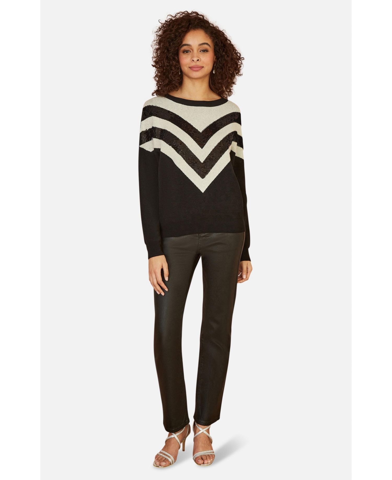 Women's Sequin Embellished Knitted Jumper