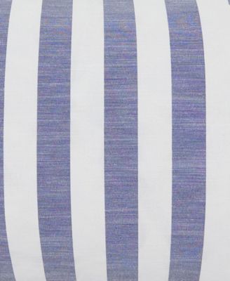 Striped Ruffle Edge Decorative Pillow, 12" x 20"