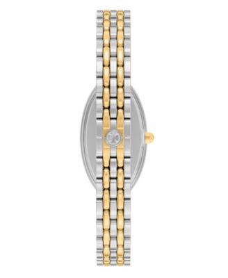 Women's The Oval Elongated Quartz Two-Hand Two-Tone Stainless Steel Watch, 22mm