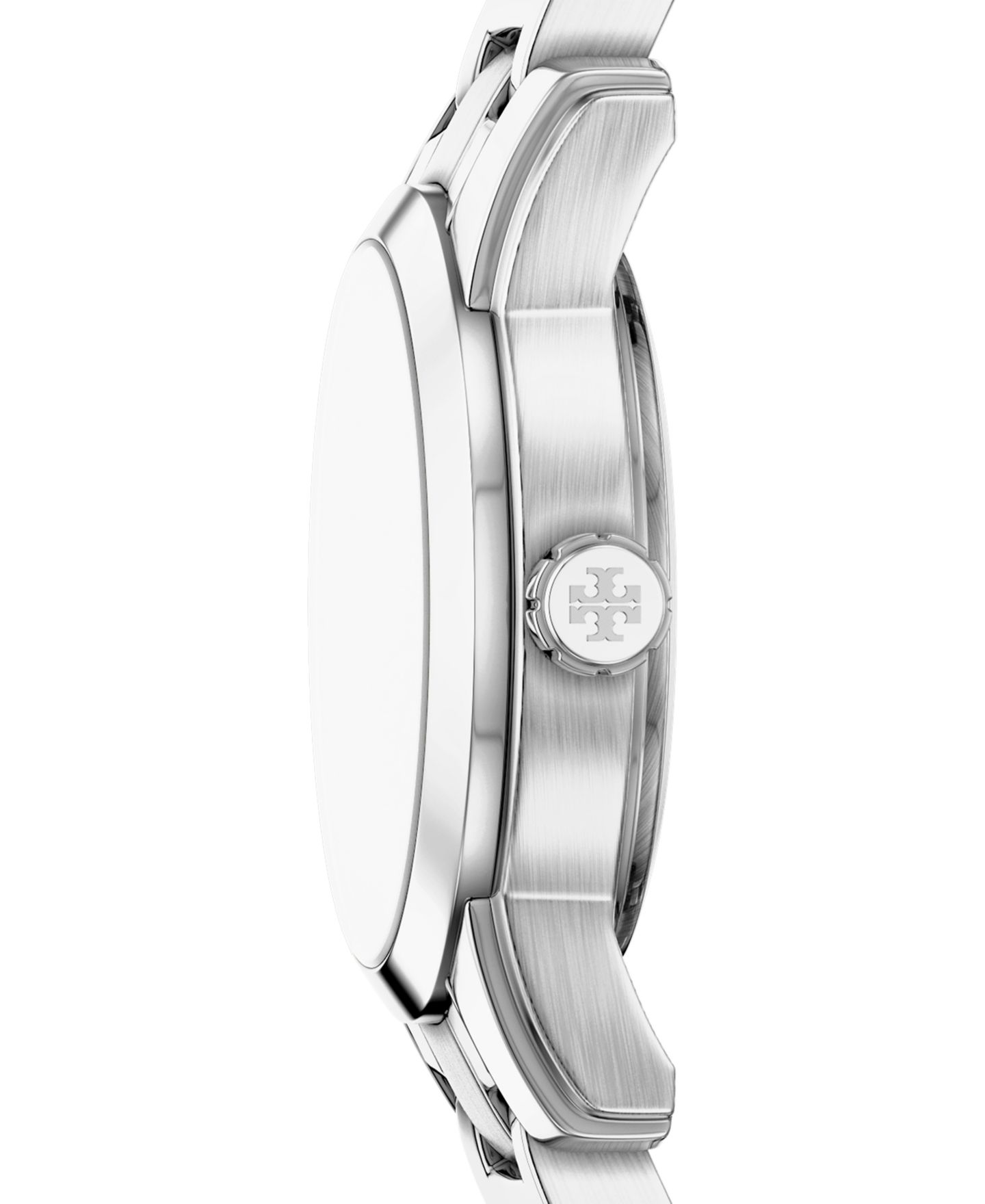 Женские часы Tory Burch The Miller Round Small Quartz Three-Hand Silver Stainless Steel Watch, 28mm — фото 2