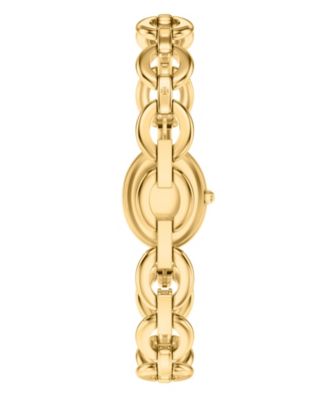 Women's The Oval Small Gift Set Quartz Two-Hand Gold Stainless Steel Watch, 22mm