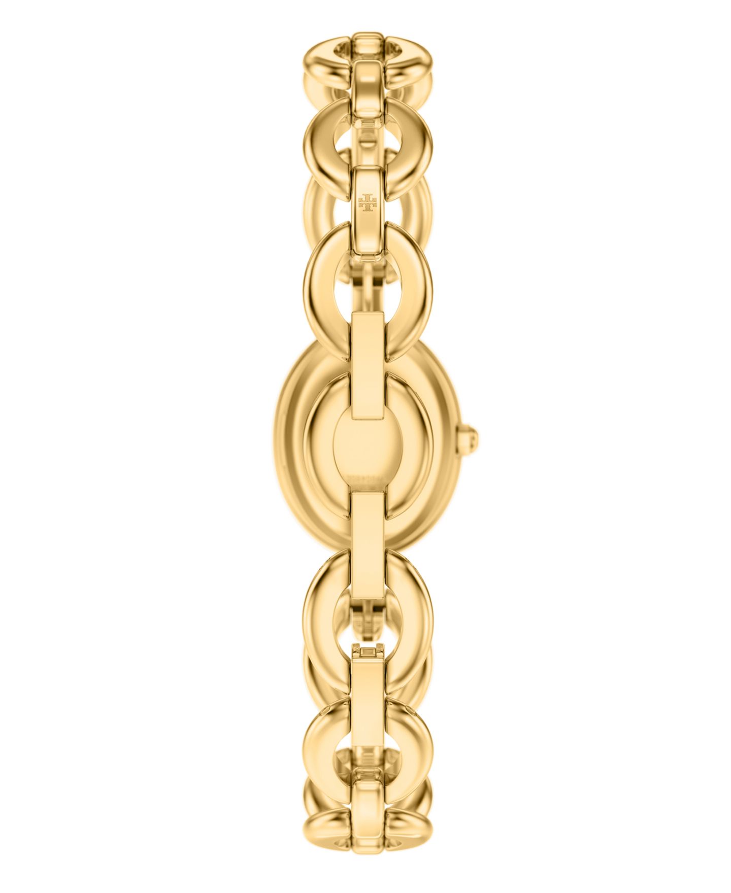 Женские часы Tory Burch The Oval Small Gift Set Quartz Two-Hand Gold Stainless Steel Watch, 22mm — фото 5