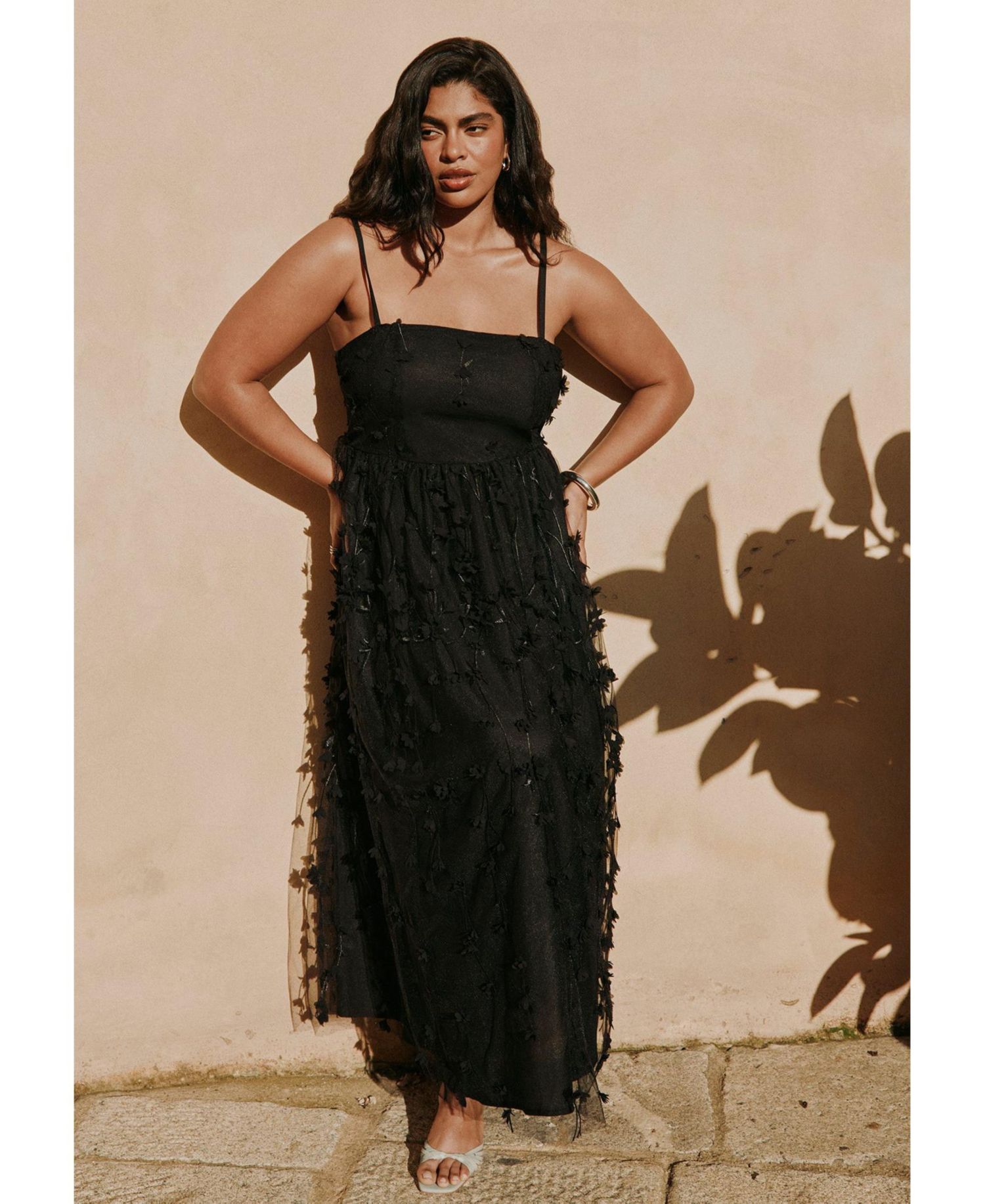 Women's Plus Size Applique Dress