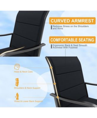 Outdoor Swivel Bar Stools Set of 2, 360degree(s) Swivel Patio Bar Height Chairs with High Back and Armrests