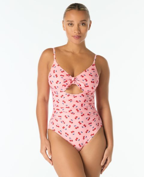 Женские купальники kate spade new york Women's V-Neck One-Piece Swimsuit