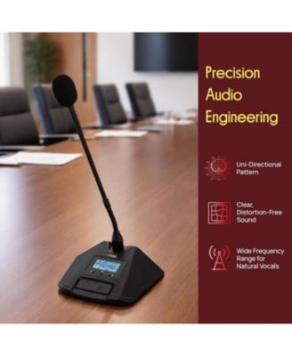 4-Channel Wireless Microphone System with Professional Desktop Mics