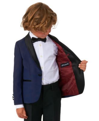 Boys' 2T-8 Long-Sleeve Tailored Blazer, Slim Fit Pants and Bow Tie, 3-Piece Set