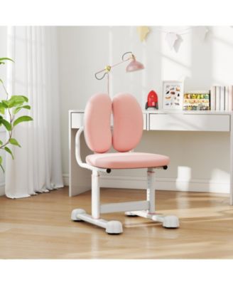 Kids Desk Chair with Double Back Support and Adjustable Height