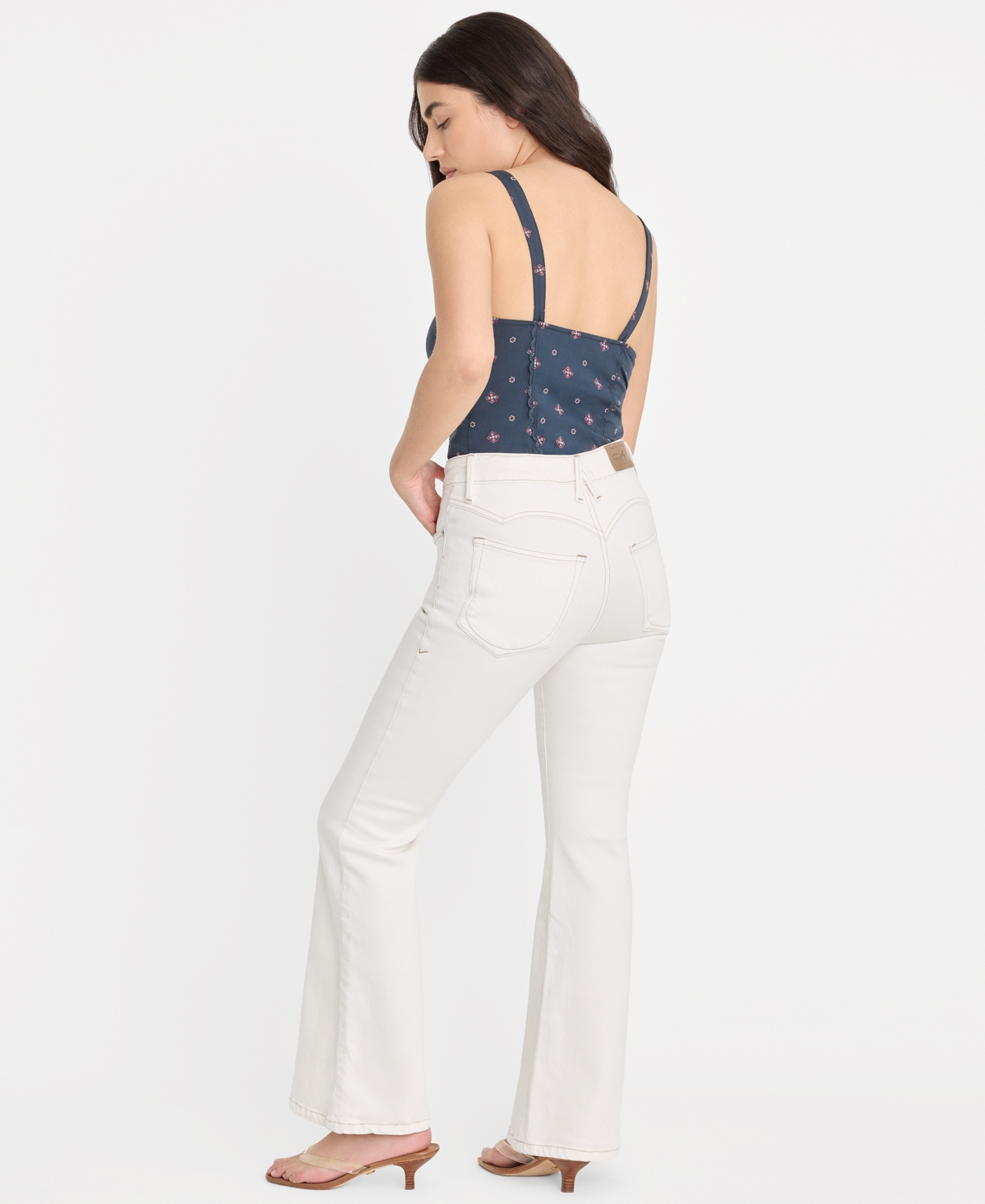 Good American Women's Mid-Rise Flared-Leg Jeans