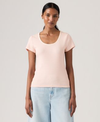 Women's Sweetie Cap Short-Sleeve Crew Neck Top