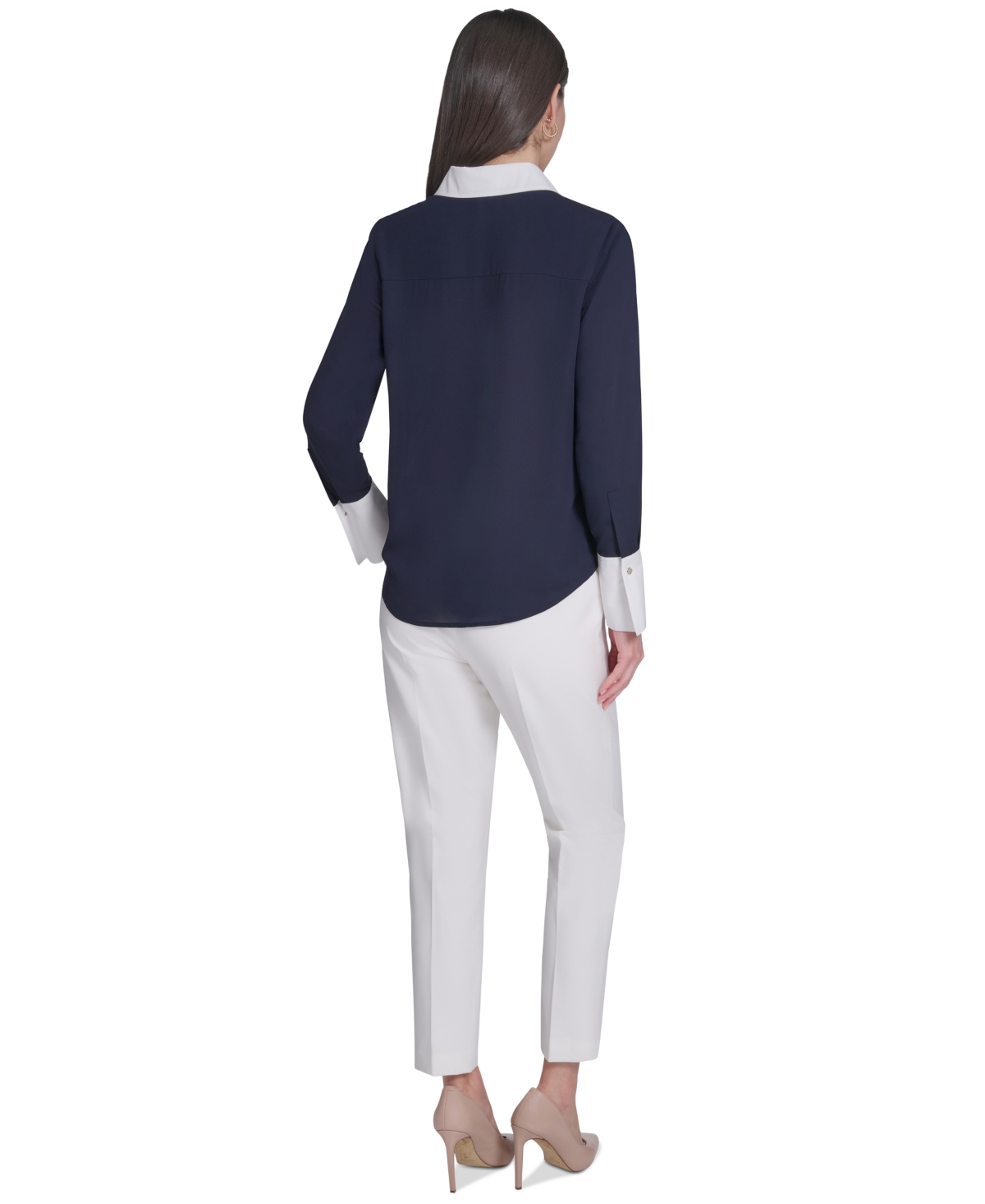 Tommy Hilfiger Women's Slim-Fit Button-Up Top
