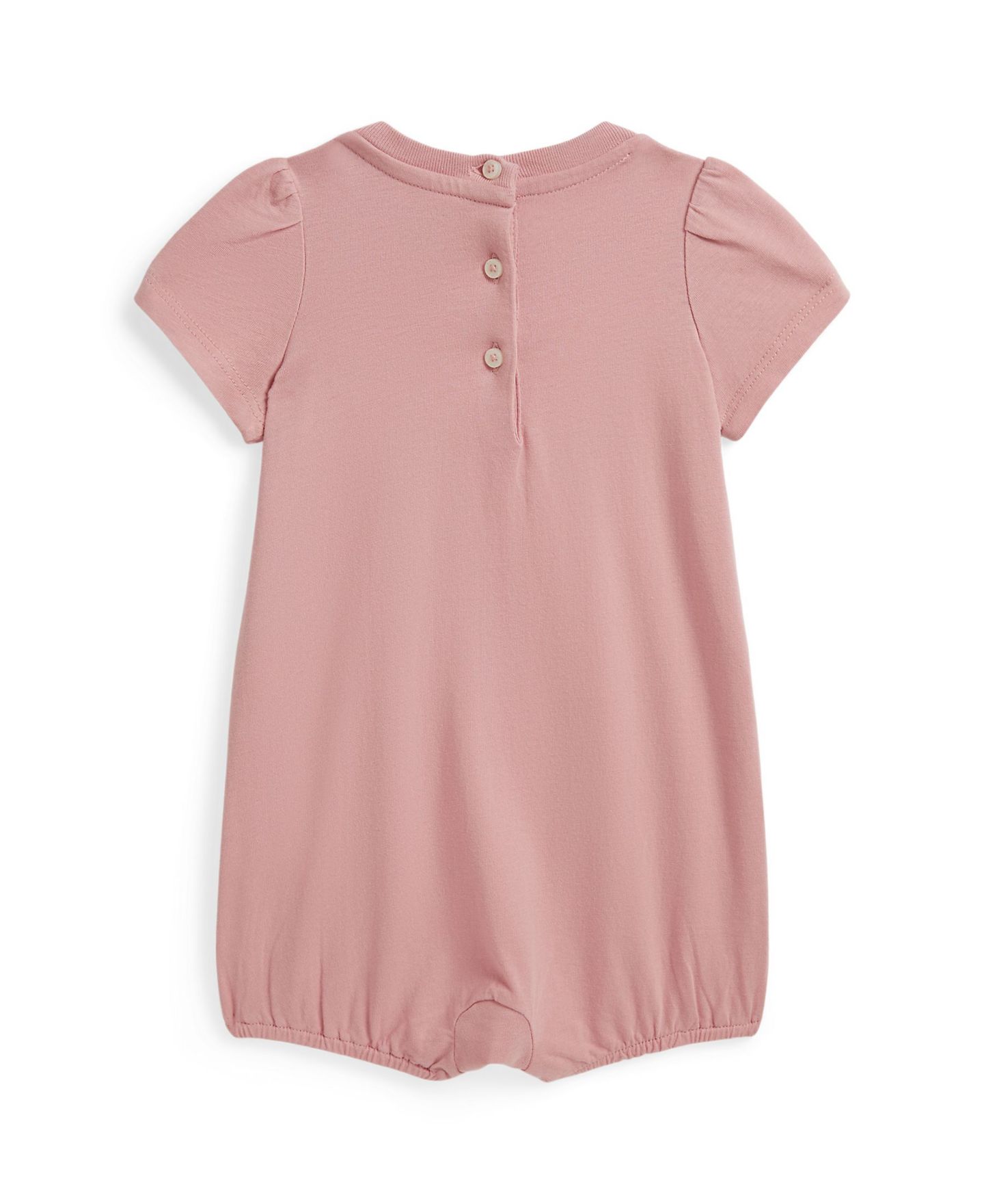 Комбинезон для малышек Polo Ralph Lauren Patchwork-Logo Bubble, цвет: Розовый — фото 2