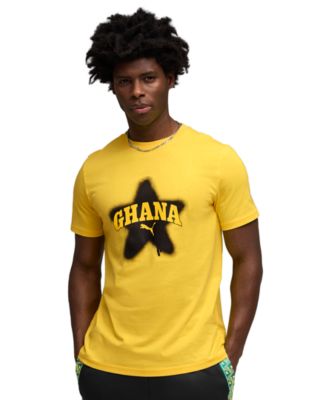 Men's Regular and Big & Tall Ghana Football Culture Crewneck T-Shirt