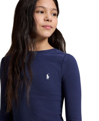 Girls' 7-16 Pleated-Skirt Ribbed Dress