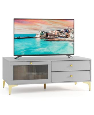 TV Stand with Storage Compartments and Drawers for 55 in TVs