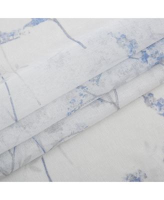 Jessica 2-Pack Linen Textured Metallic Light Filtering Grommet Curtain Panel Pair 38" x 84"