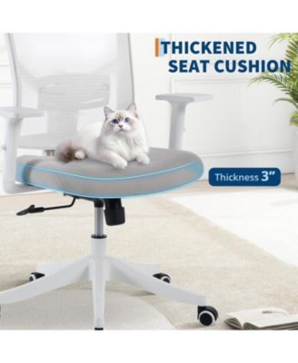 350 lb Heavy Duty Ergonomic Office Chair with Adjustable Headrest, Lumbar Support, and Flip-Up Arms