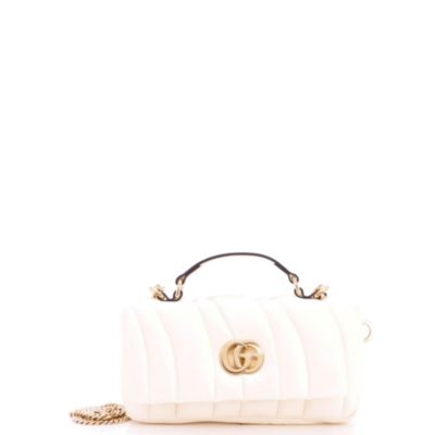 Mini GG Milano Top Handle Bag Quilted Leather