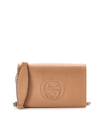 Pre-Owned Gucci Soho Wallet on Chain Leather - Macy's