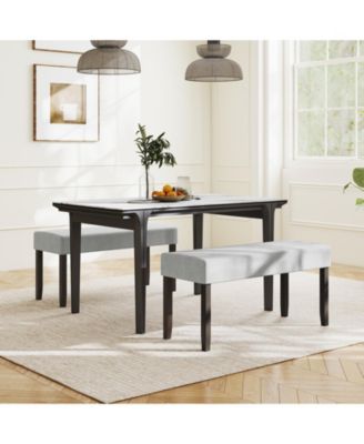 Upholstered Entryway Bench with Padded Seat for Bedroom