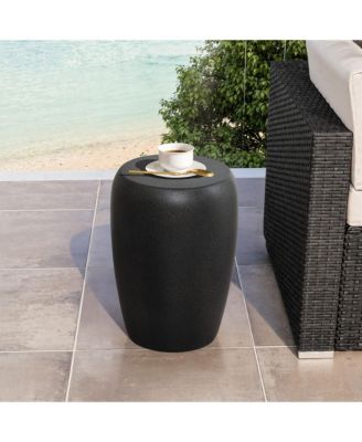 with Accents Round Side Table, 19.5" Tall Indoor/Outdoor Accent Table