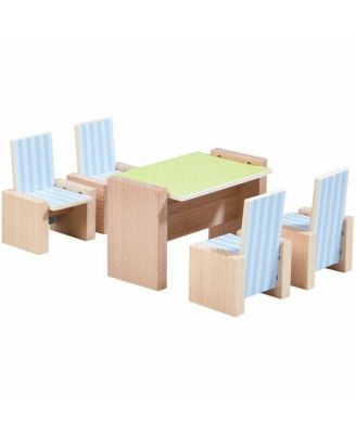Little Friends Dining Room - Wooden Dollhouse Furniture for 4" Bendy Dolls