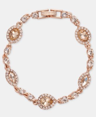 Glass Stone Statement Station Flex Bracelet
