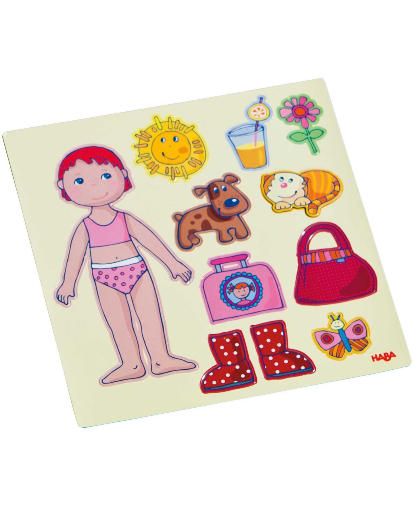 Детские игрушки Haba Lilli Magnetic Travel Dress-Up Activity, 54-Piece Set, Ages 3+ — фото 7