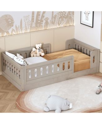 Wood Platform Bed Guardrail