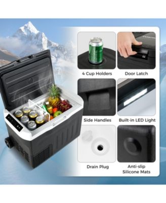 12V Portable Car Refrigerator 42 Quart with Touch Panel