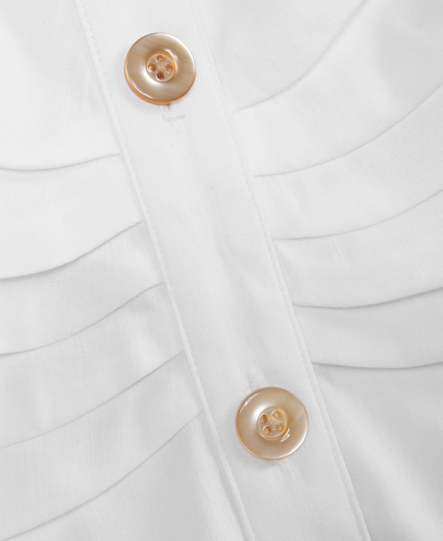 Women's Short Sleeve Linen-Blend Shirt-Dress