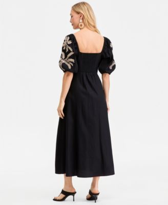 corset linen dress Thierry Linen Midi Dress – LEIF main image 0