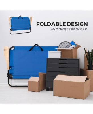 2 Person Camping Couch, Double Folding Chair w/ Cupholders,