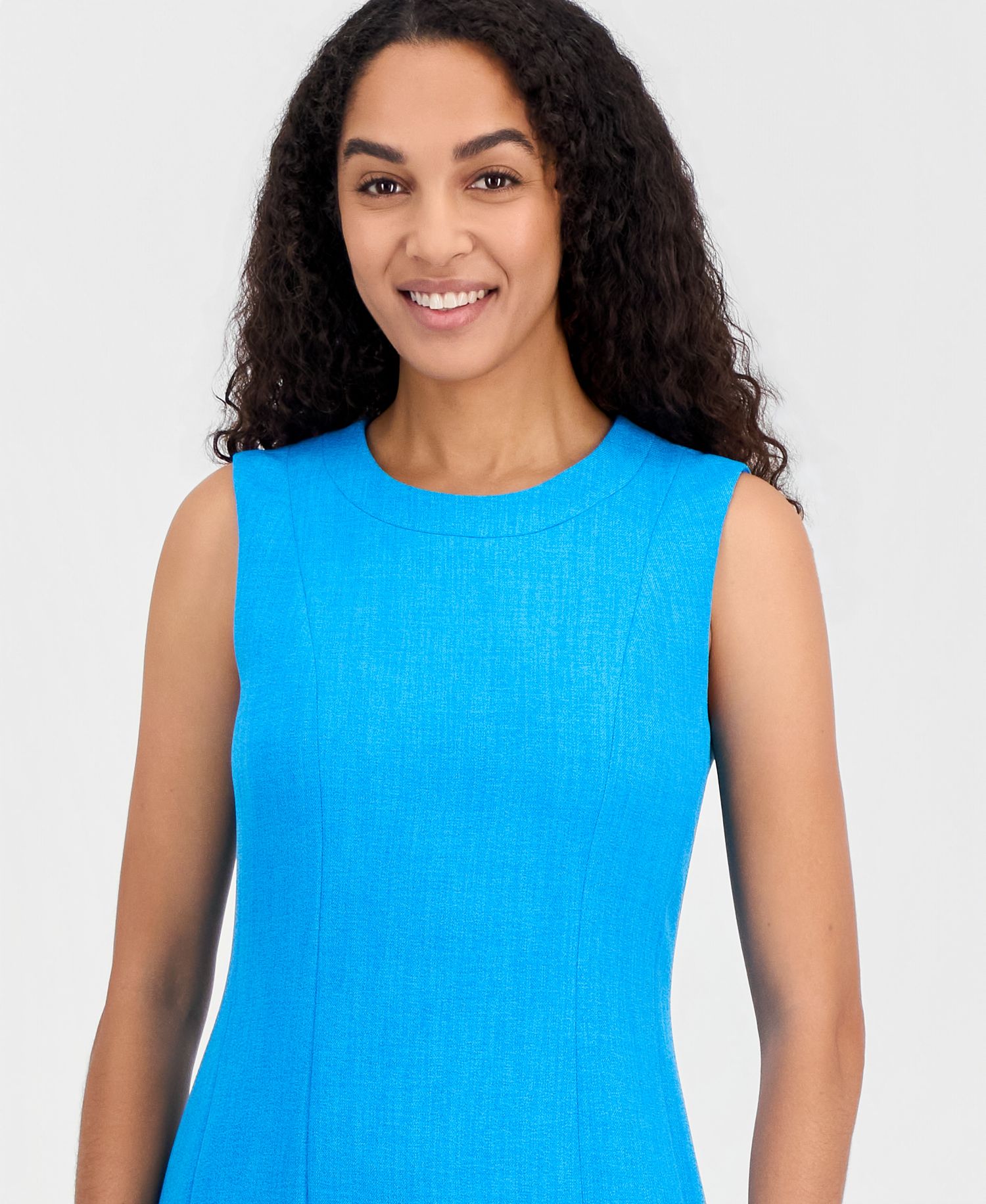 Women's Sleeveless Textured Sheath Dress