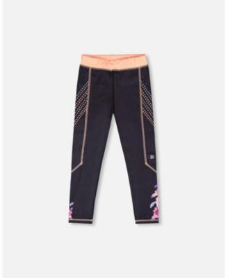 Girls Athletic Leggings in Polyester