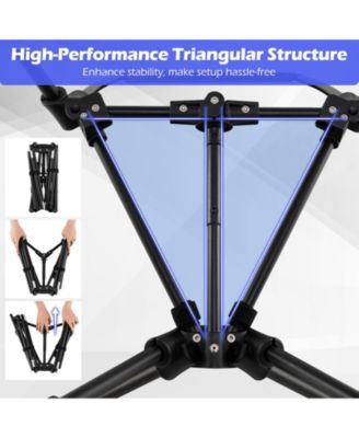 High Back Portable Camping Chair with Carry Bag and Pillow