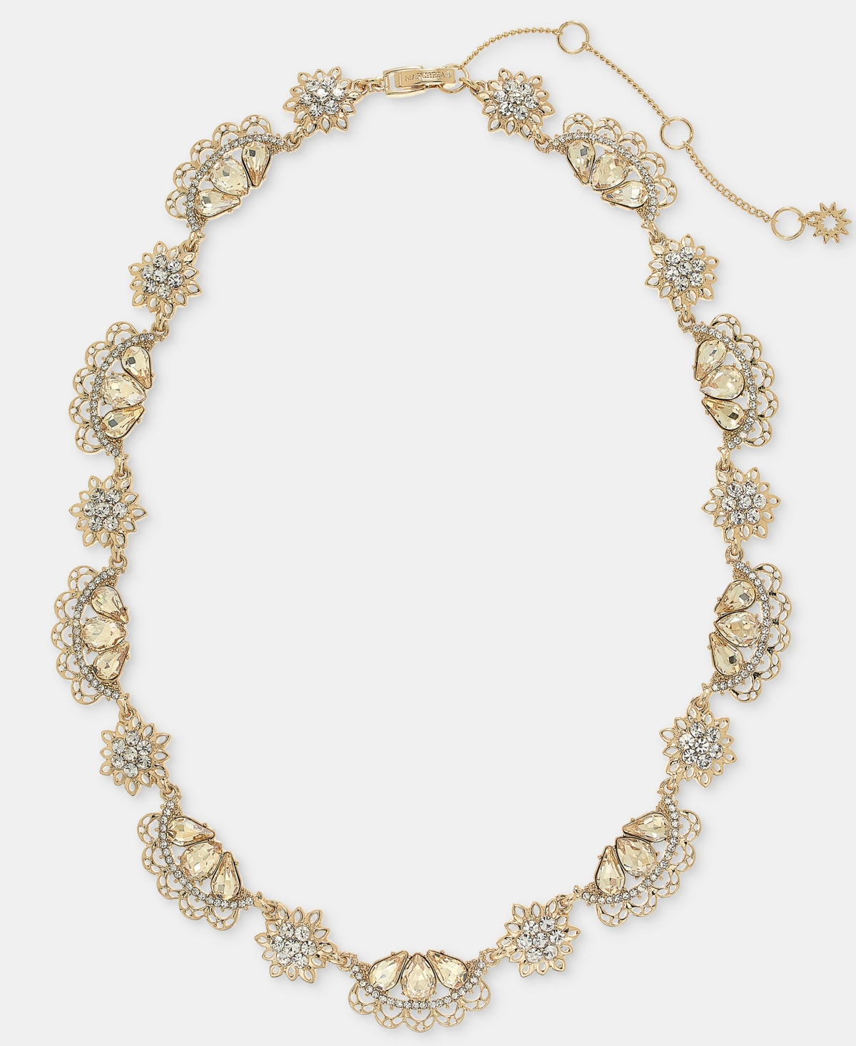 Marchesa Crystal Antique Dynamic Collar Necklace, 16" + 3" extender