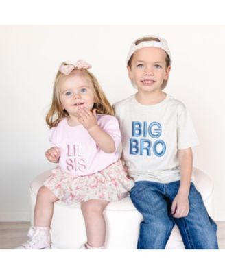 Baby Boys Bro Embroidered Patch Short Sleeve T-Shirt